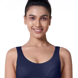 BLOSSOM Non Padded Dry Fit Wire free Pure Cotton Workout Bra With All Day Comfort-39