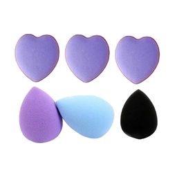 Facejewel Set Of 3 Mini Heart Puff With Set Of 3 Mini Sponge-13