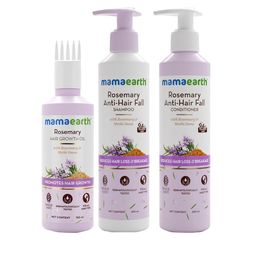 Mamaearth Set Of 3 Rosemary Shampoo & Conditioner - 250ml Each-Hair Oil - 150ml-50