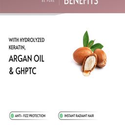 PORES Be Pure Set Of 2 Keratin & Argan Oil For Smooth & Shiny Hair Hair Shampoo-250ml Each image 3