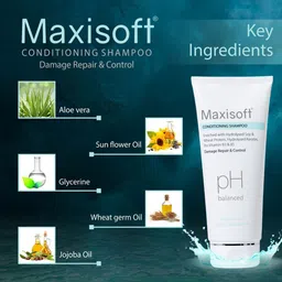 Maxisoft Set Of 4 Conditioning Shampoo For Damage Repair & Control - 200ml Each image 3