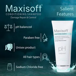 Maxisoft Set Of 2 Conditioning Shampoo For Damage Repair & Control - 200ml Each image 3