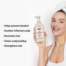 BLACKVELLY Scalp Care Dandruff Control Shampoo with Piper Nigrum & Inga Bark - 300 g image 2