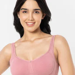 Amante Solid Non Padded Wirefree Cotton Super Support Bra - BRA93401-33