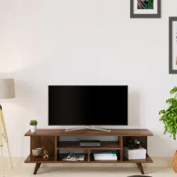 bluewud Anatdol TV Console In Brown Maple Colour-picture-4