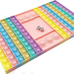 Pop It Game Board Games Popits Push Bubble Big Pop It Ludo Toy Pop It Ludo Game With Dice Pop Sound Toy Fidget Toys Finger Popping Game Push Pop Sound Best Gifts For Children Pop Game Puppets PopIts Stress Relief Games-8