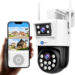 Maizic Smarthome 360° (6MP+6MP) HD WiFi CCCTV Outdoor Camera Compatible With NVR & ONVIF Security Camera-image-27