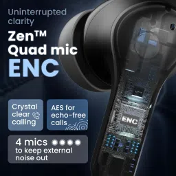 boult K10 50H Battery, 4 Mic ENC, 45ms Low Latency, Dual Master, Touch Control, 5.4v Bluetooth Headset image 4