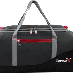 35 L Gym Duffel Bag - Sport Duffel Gym Bags Men Women Travel Small Carry Luggage Duffle - Grey, Black-image-55