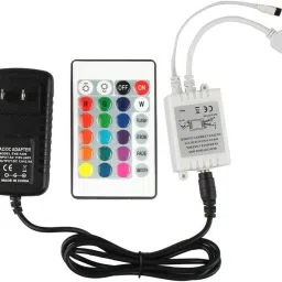 3pc Combo 12 Volt 2 Amp Adaptor Charger RGB Control Box IR RF Remote Controller 6 A Step Dimmer-46