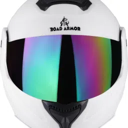 ABS Material Full Face Rainbow Visor, UV Scratch Resistance Motorbike Helmet-image-87