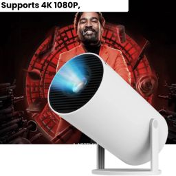 CLAIRBELL Smart Projector for Home 4K Support Rotabable Design withApp Netflix,YouTubeO446 (4500 lm / 1 Speaker / Wireless / Remote Controller) Portable Projector-image-11