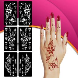 Combo Mehndi Stencil Sticker For Elegant Designs At Family Gatherings-image-55