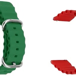 Gadgetzilla Silicone Ocean Loop Strap Compatible for Noise ColorFit Caliber 22 mm Silicone Watch Strap-image-17
