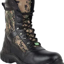 GENUINE LEATHER NCC ARMY LONG COMBAT MILITARY BOOT SHOES Boots For Men-image-25