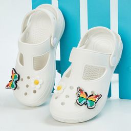Fame Forever by Lifestyle Girls Butterfly Applique Rubber Clogs-20