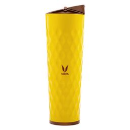 Vaya Yellow & Brown Textured BPA Free Stainless Steel 600 ML Sipper-21