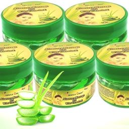 Aloevera Massage Gel Multi-Benefits Vitamin E Pure Herbal Mix 300 Gm Pack of 5-image-5
