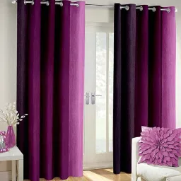 212 cm (7 ft) Polyester Room Darkening Door Curtain (Pack Of 2)-image-50