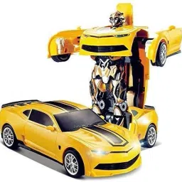 2 in 1 Convertible Transforming Robot Car Toy with Light & Sound for Kids-picture-33
