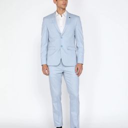 Men Two Piece Suit Textured Suit-image-20