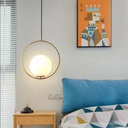 Ring Shape Bedroom Hanging Light Pendants Ceiling Lamp-image-17