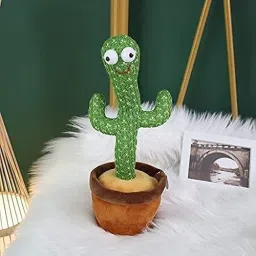 Funny Dancing Cactus Baby Talking Toy, Wriggle Musical Singing Cactus Plush Toy-image-35