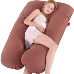 pregnancy pillow Microfibre Solid Pregnancy Pillow Pack of 1-image-2