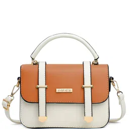 Luvoksi Colourblocked Structured Handheld Bag-58