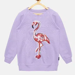 KiddoPanti Girls Lavender Sweatshirt-image-100