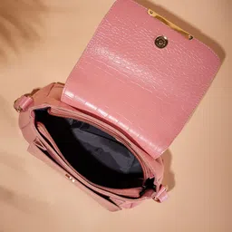 FARGO PU Textured Oversized Structured Sling Bag image 3