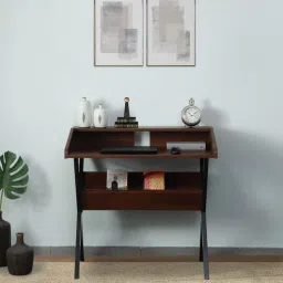 spacewood Kosmo X1 WFH Writing Table in Sheesham Melamine Finish-picture-2