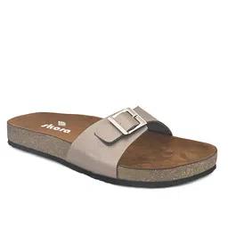 SKORA Open Toe Flats with Buckles image 2