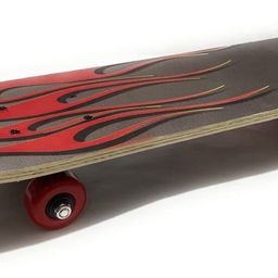 s.v.enterprises SKATEBOARD RED FIRE Portable Handheld Skateboard, 24" Light Flashing 4 Wheels Motorized Skateboard-picture-15