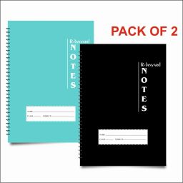 Spiral A4 Notebook unruled/plain ,Notebook for Students 400 Pages-image-89
