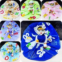 Laddu Gopal Cotton dress size 5 no, Summer Dress for kanha ji 6 pcs combo Dress-image-77