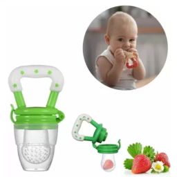 Soft Silicone Nibbler with Extra Mesh for Babies, Baby Fruit & Food Feeder Teether and Feeder-image-58