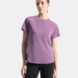 jockey Women Solid Round Neck Polyester Purple T-Shirt-picture-16