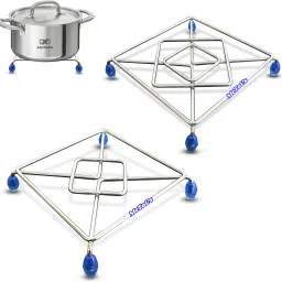 Stainless Steel Hot Pot Stand for Kitchen/Cooker Stand/Dining Table Accessories/ Chrome Plating Trivet-15
