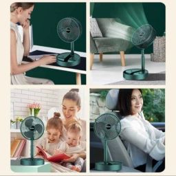RECHARGEBLE TELESCOPIC FOLDABLE FAN 3 Star 100 3 Blade Table Fan-image-12