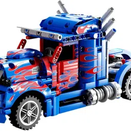 619 Pcs Optimus Prime Building Block Truck Set, Construction Truck Blocks Toy-25