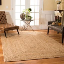 Beige Jute Area Rug-1