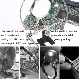 akptools Adjustable Alligator Clips Helping Hands Soldering Station Third Hand Soldering 0 W Simple image 2