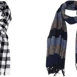 Self Design Pure Cotton Men Multicolor Fancy Scarf-11