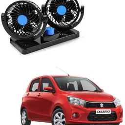 Car Fan 12V 360 Degree Rotatable Dual Head 2 Speed Auto Cooling Air Celerio-F10 Car Interior Fan-image-54