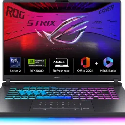 ASUS ROG Strix G16 (2025) with Office 2024 + M365 Basic* Intel Core Ultra 9 275HX - (32 GB/1 TB SSD/Windows 11 Home/16 GB Graphics/NVIDIA GeForce RTX 5080/165 Hz/175 W) G615LW-RV148WS Gaming Laptop-25