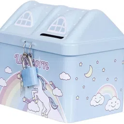 birthday gift Unicorn Coin Bank hut shape Money Box for Kids Coin Bank-image-76