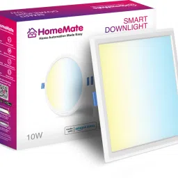 HomeMate WiFi+BLE CCT Smart LED Downlight | 15 Watt, Square-18