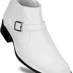Royal Look Shoes for Men/Casual Shoes for Men/Latest Patent Leather Zip/Chain Boots For Men-image-32
