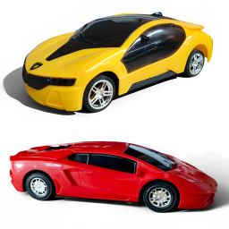 3D Remote Control Car with Lighting Effects Speed Racer RC Car 2-in-1 Set-image-127